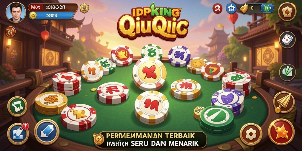 Tampilan gameplay seru dari IDPKING saat bermain QiuQiu.