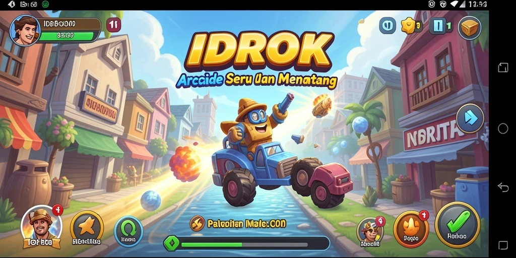 Screenshot gameplay IDROK yang penuh aksi dan tantangan.