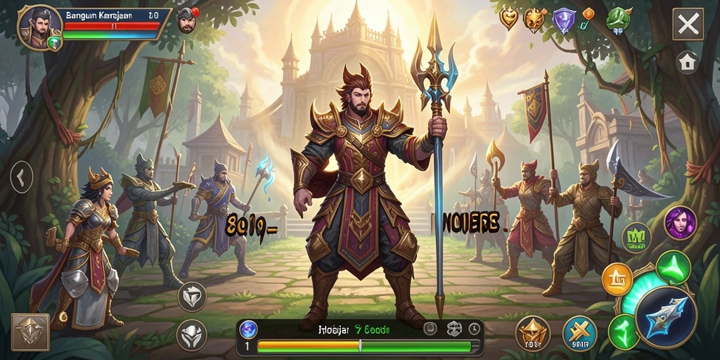 Tampilan gameplay INDORP yang menegangkan dan strategis.