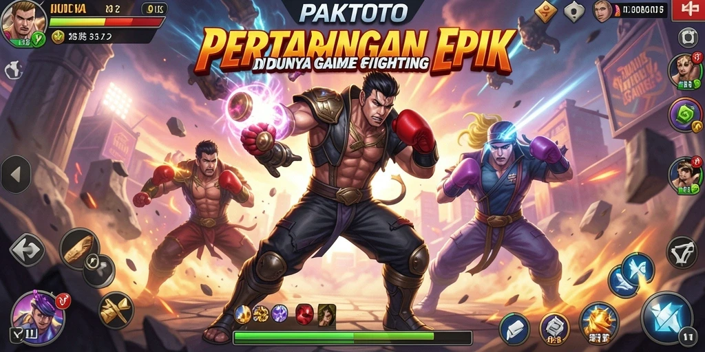 Tampilan pertarungan mendebarkan dalam <strong>PAKTOTO</strong>, menunjukkan aksi seru antara karakter.